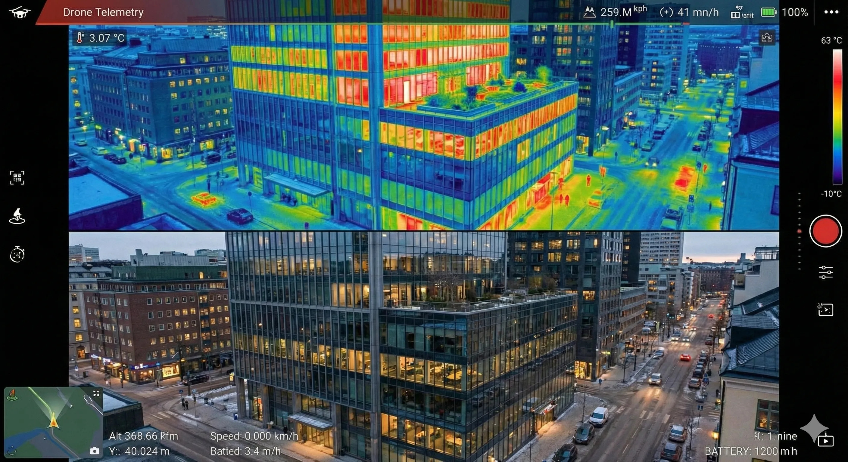 Thermogramme Toiture